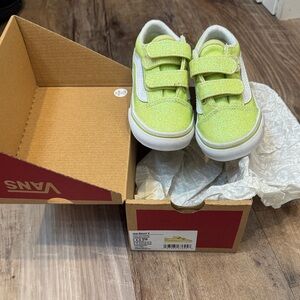 Vans Kids Neon Green Sneakers